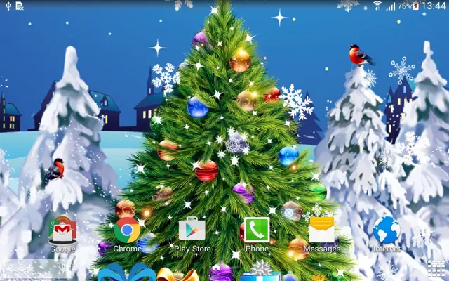 Christmas Night Live Wallpaper android App screenshot 0