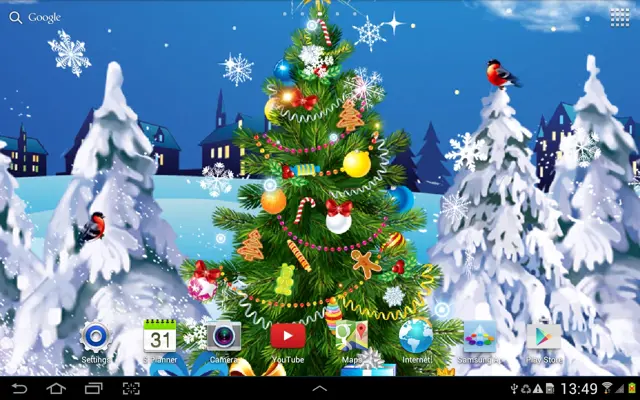 Christmas Night Live Wallpaper android App screenshot 2