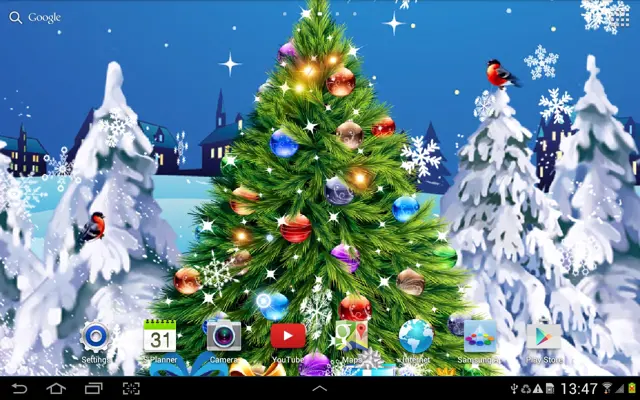 Christmas Night Live Wallpaper android App screenshot 3